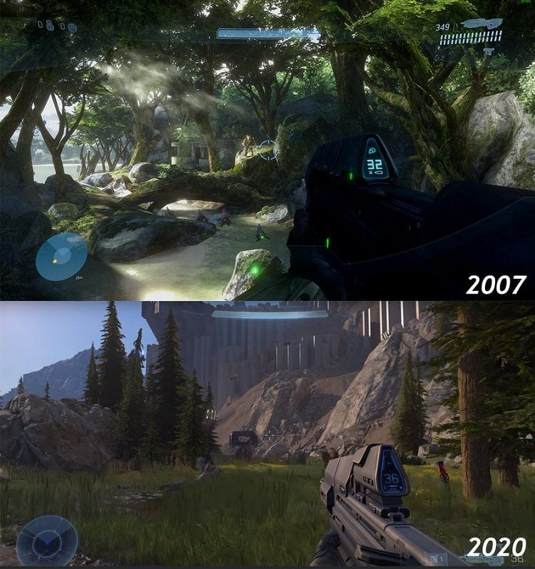 مقایسه گرافیک بازی های سری Halo