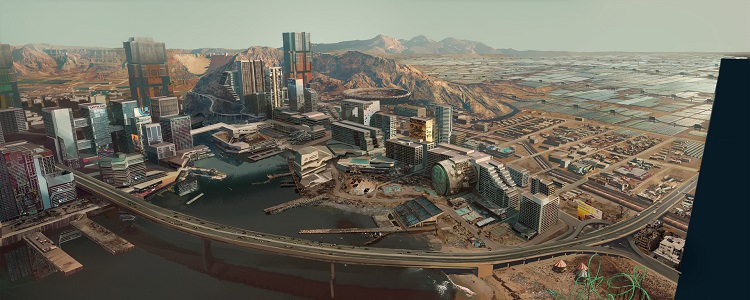 ناحیه پسیفیکا در نایت سیتی بازی Cyberpunk 2077
