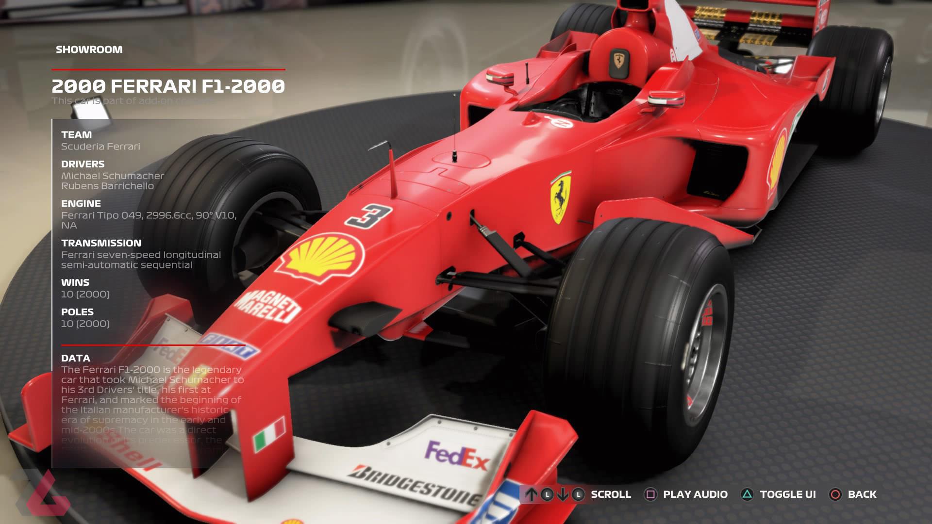 ماشین فراری ۲۰۰۰ در بازی F1 2020