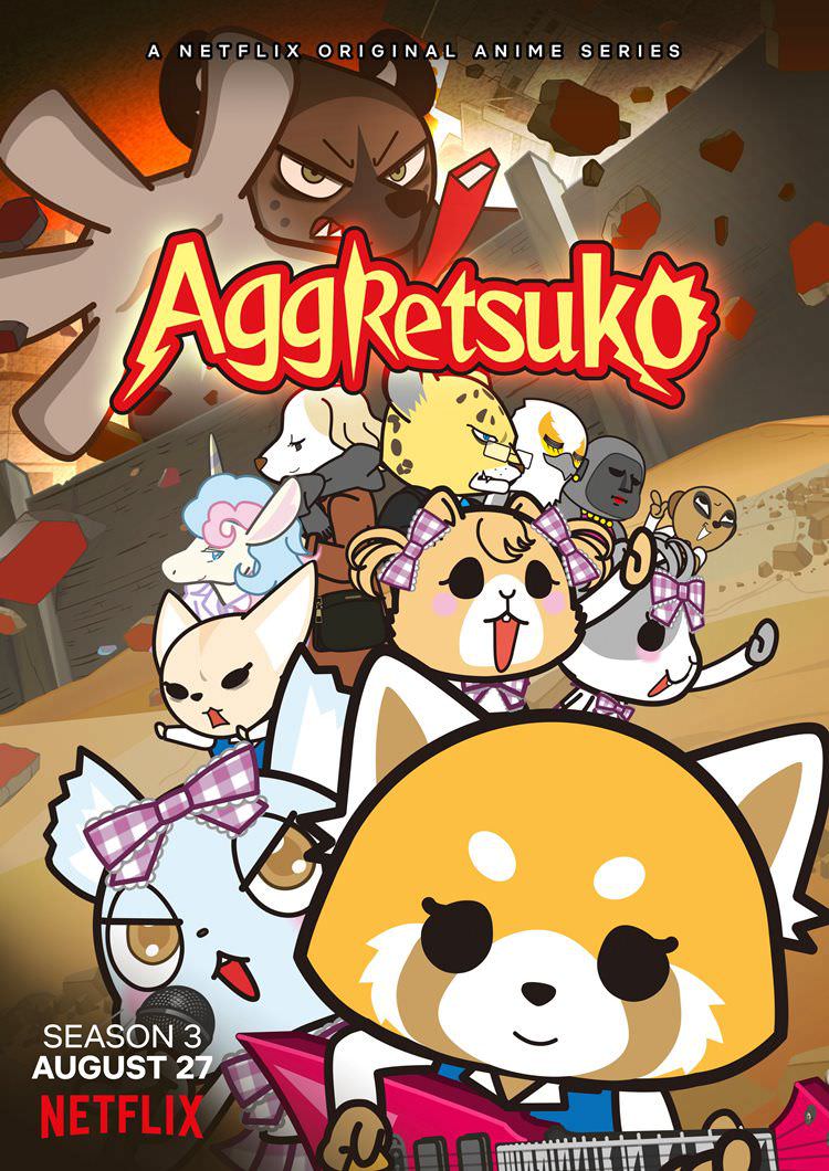 پوستر فصل سوم سریال Aggretsuko