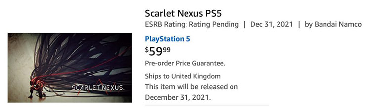 پیش خرید بازی Scarlet Nexus برای کنسول پلی استیشن 5 در فروشگاه آمازون
