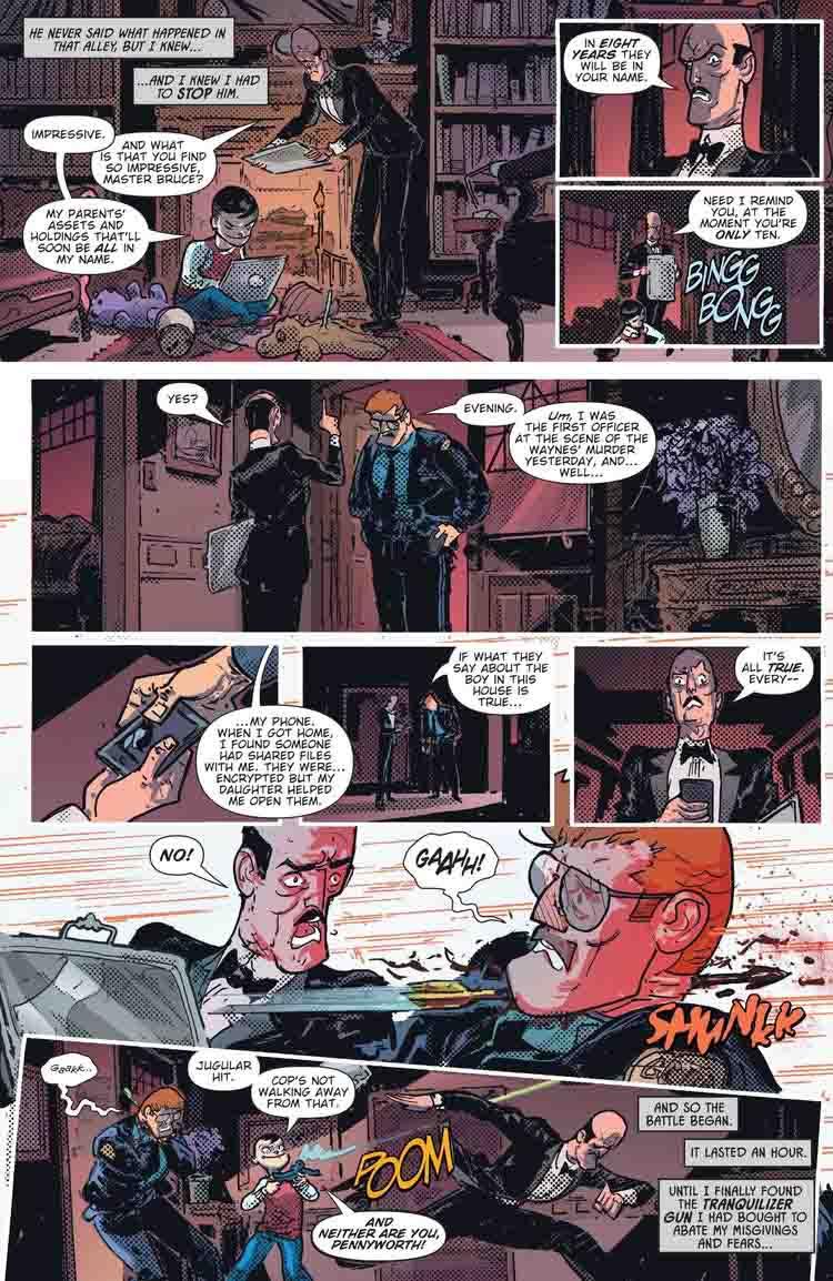کشته شدن جیمز گوردن توسط بروس وین جوان