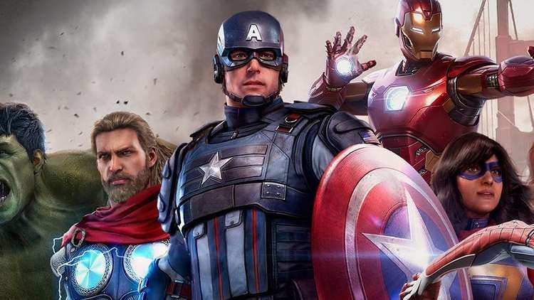 کاپیتان آمریکا، ثور و آیرون من در پوستر بازی Marvel’s Avengers