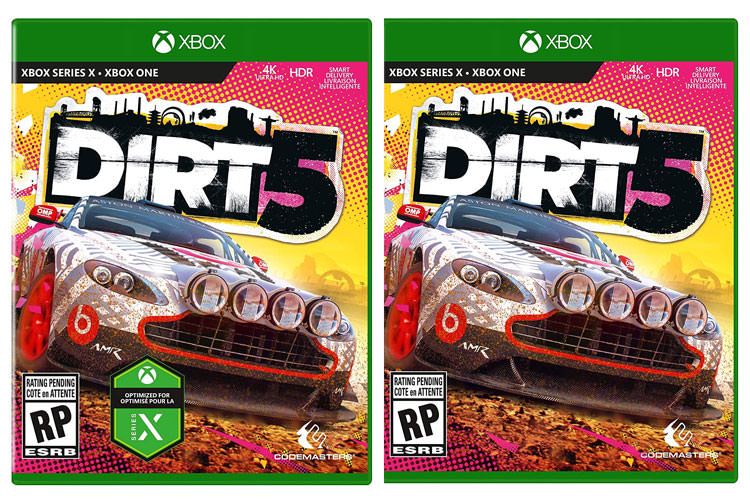 مقایسه جلد بازی Dirt 5 ایکس باکس سری ایکس با برچسب Optimized for Series X