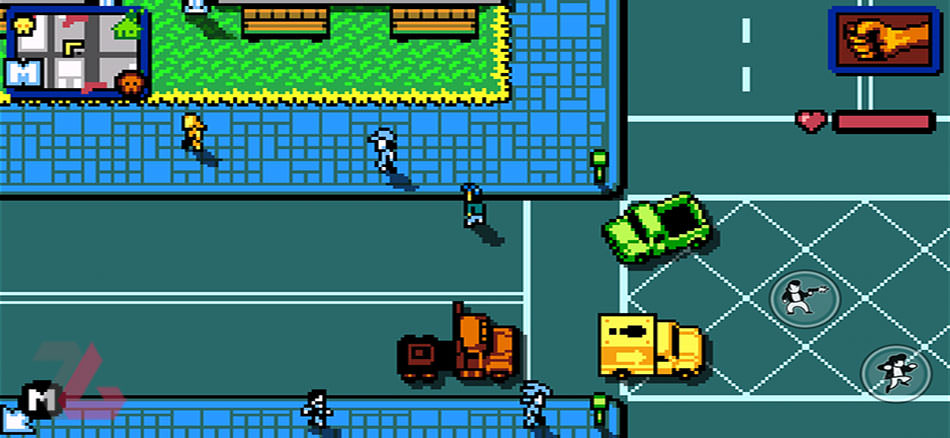 محیط شهری در بازی Retro City Rampage DX