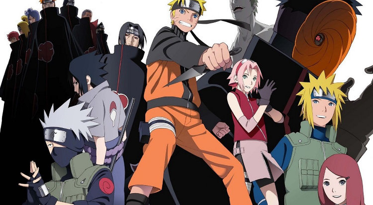 انیمه Naruto: Shippuden - بعضی شخصیت‌های داستان درکنار هم