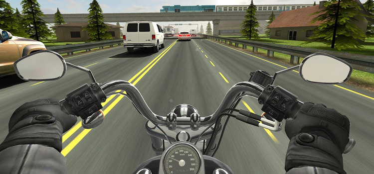 موتورسواری در خیابان در بازی Traffic Rider