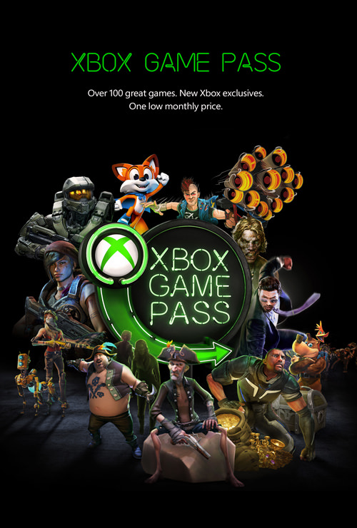 پوستر سرویس Xbox game pass