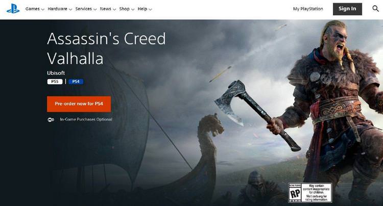 بازگشایی صفحه نسخه پلی استیشن 5 بازی Assassin