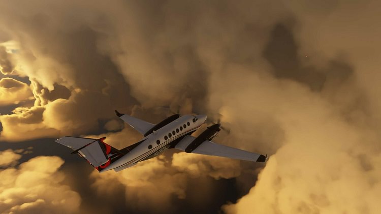 پرواز در طوفان بازی Microsoft Flight Simulator