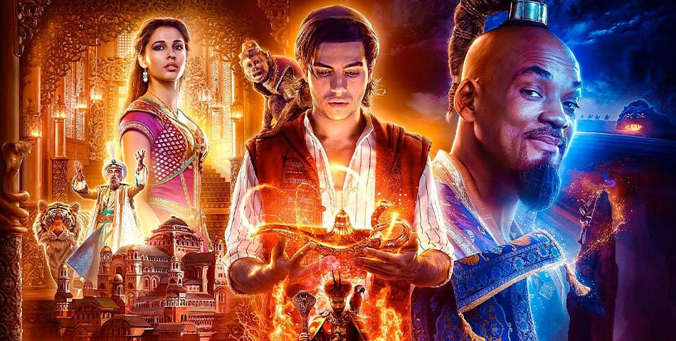 کاور فیلم Aladdin 2019 با حضور ویل اسمیت، نائومی اسکات و مِنا مسعود