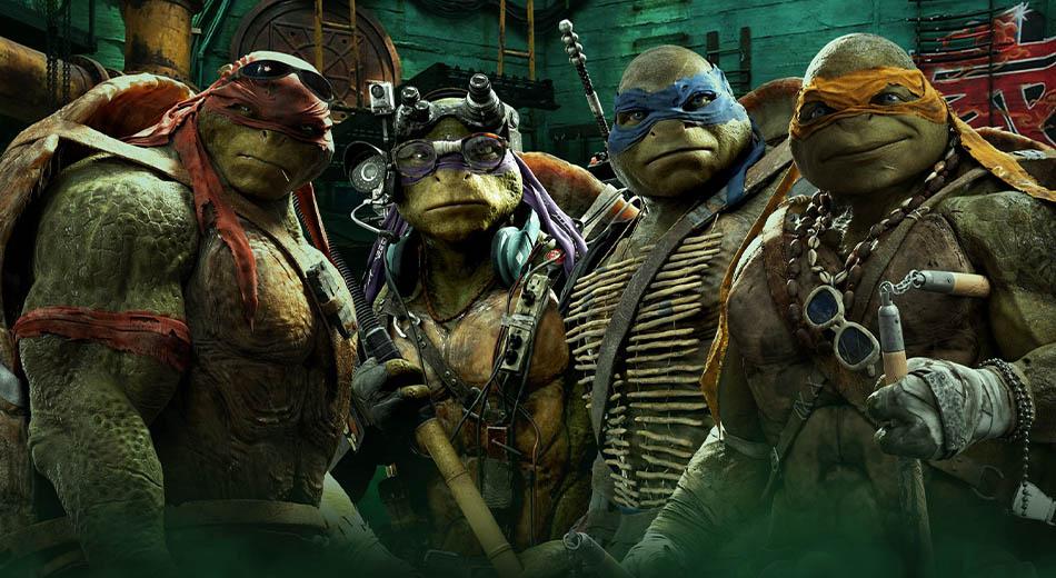 شخصیت‌های رافائل، لئوناردو، دوناتلو و دی‌آنجلو در فیلم لاک‌پشت‌های نینجا محصول سال ۲۰۱۴