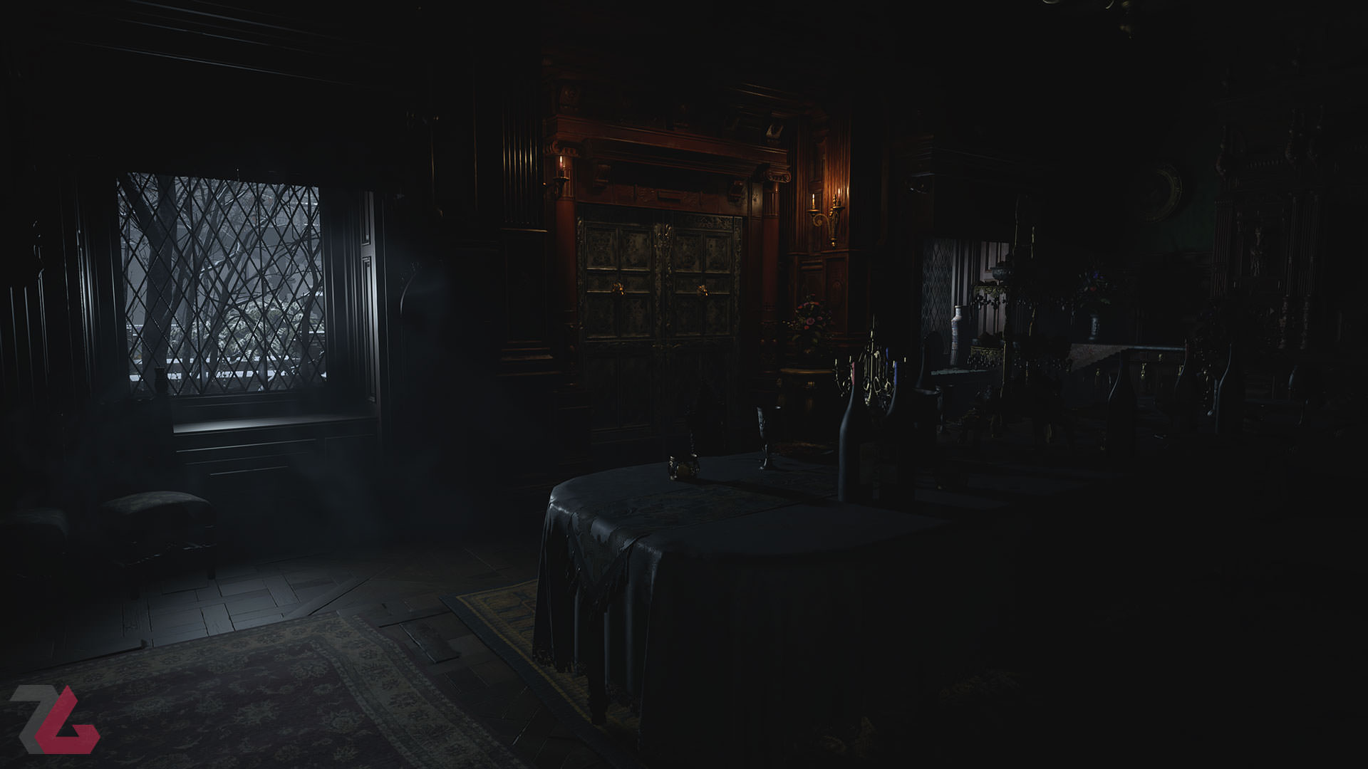 اتاق غذاخوری قلعه دیمیترسو در بازی Resident Evil Village
