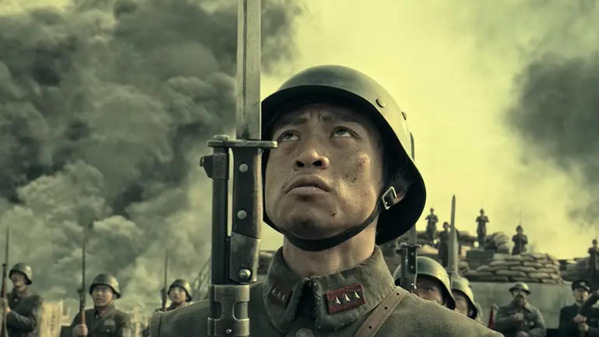 سرباز چینی در فیلم جنگی هشتصد نفر