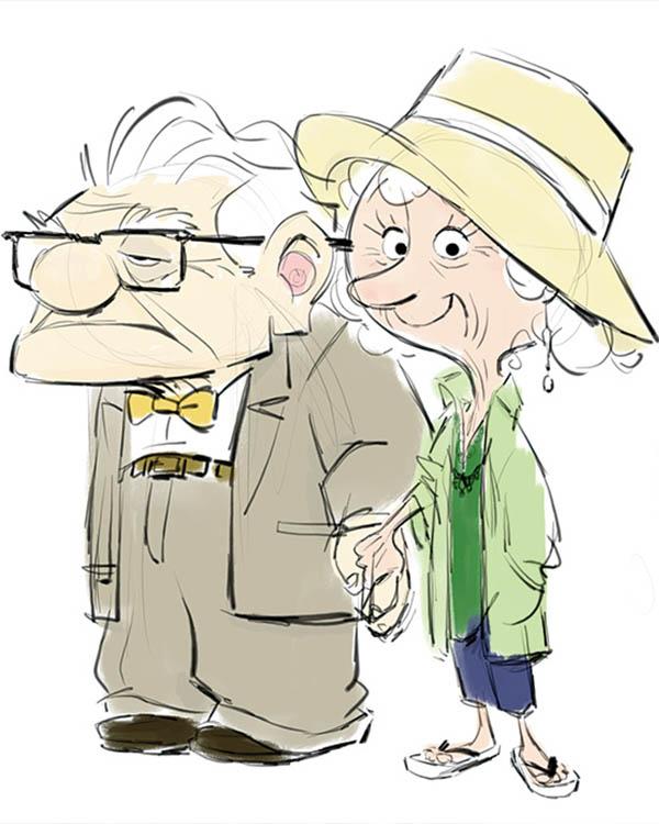 کارل و الی شخصیت‌های اصلی انیمیشن up