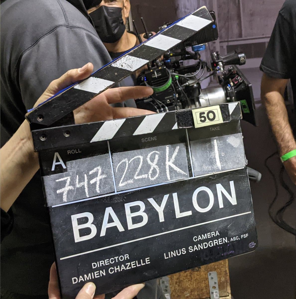 کلاکت آخرین روز فیلمبرداری فیلم Babylon