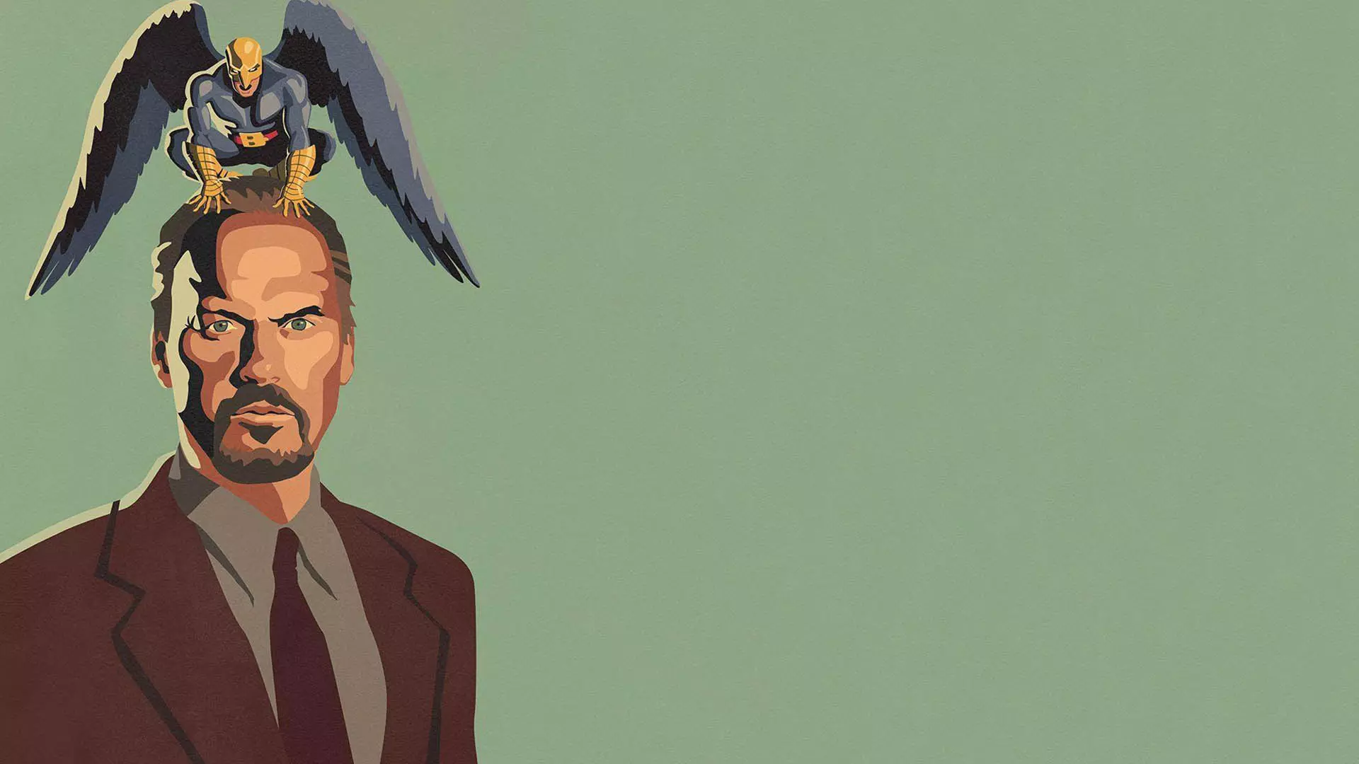مایکل کیتون در کاور فیلم Birdman