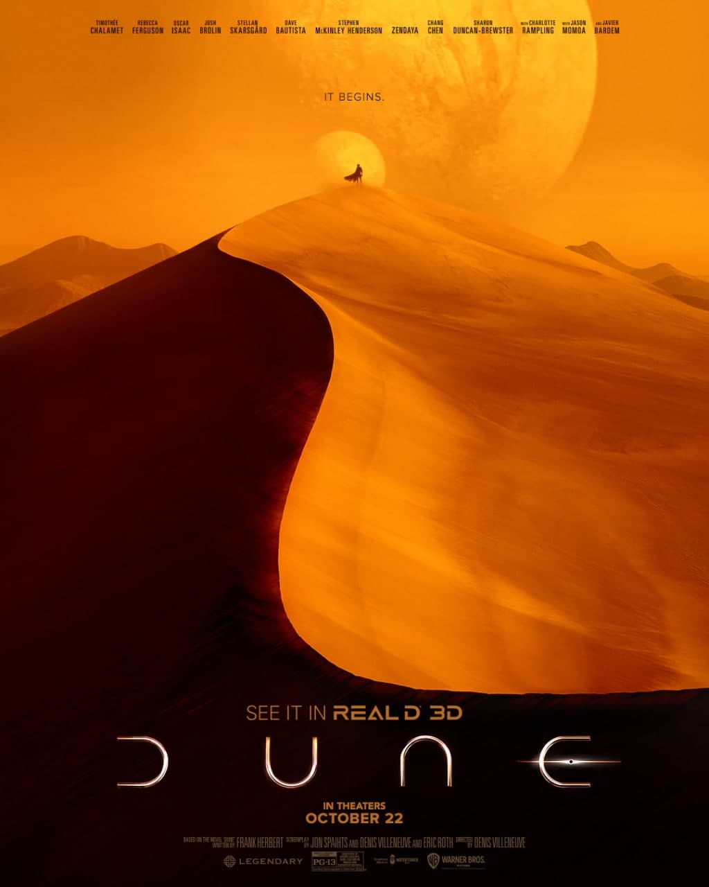 پوستر جدید و اختصاصی نمایش فیلم Dune در سینماهای RealD 3D