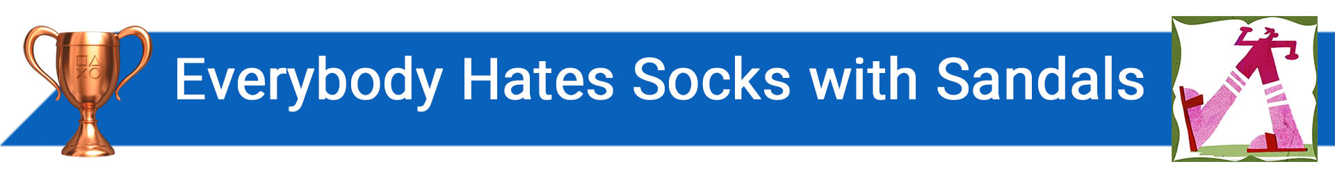 تروفی Everybody Hates Socks with Sandals