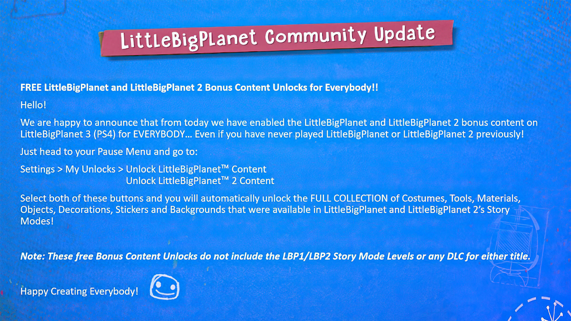 اطلاعیه بازی Little Big Planet