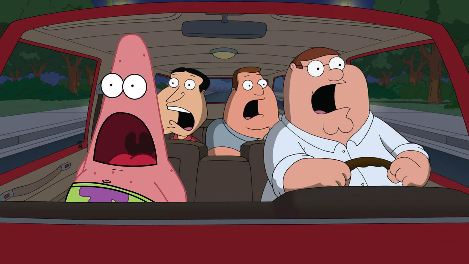 حضور پاتریک از انیمیشن باب اسفنجی در سریال Family Guy