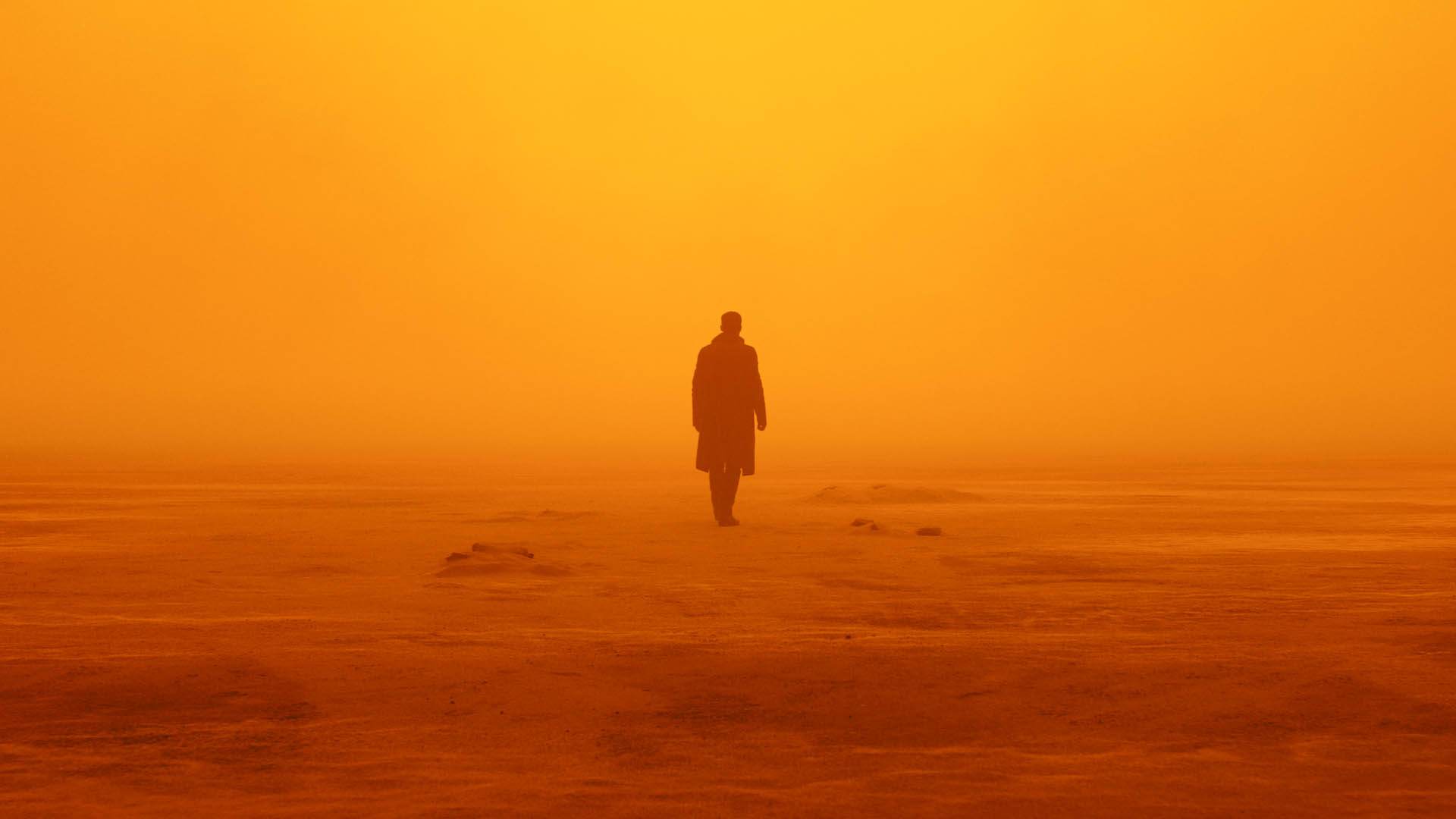 کاور فیلم Blade Runner 2049 با حضور رایان گاسلینگ در یک صحرا