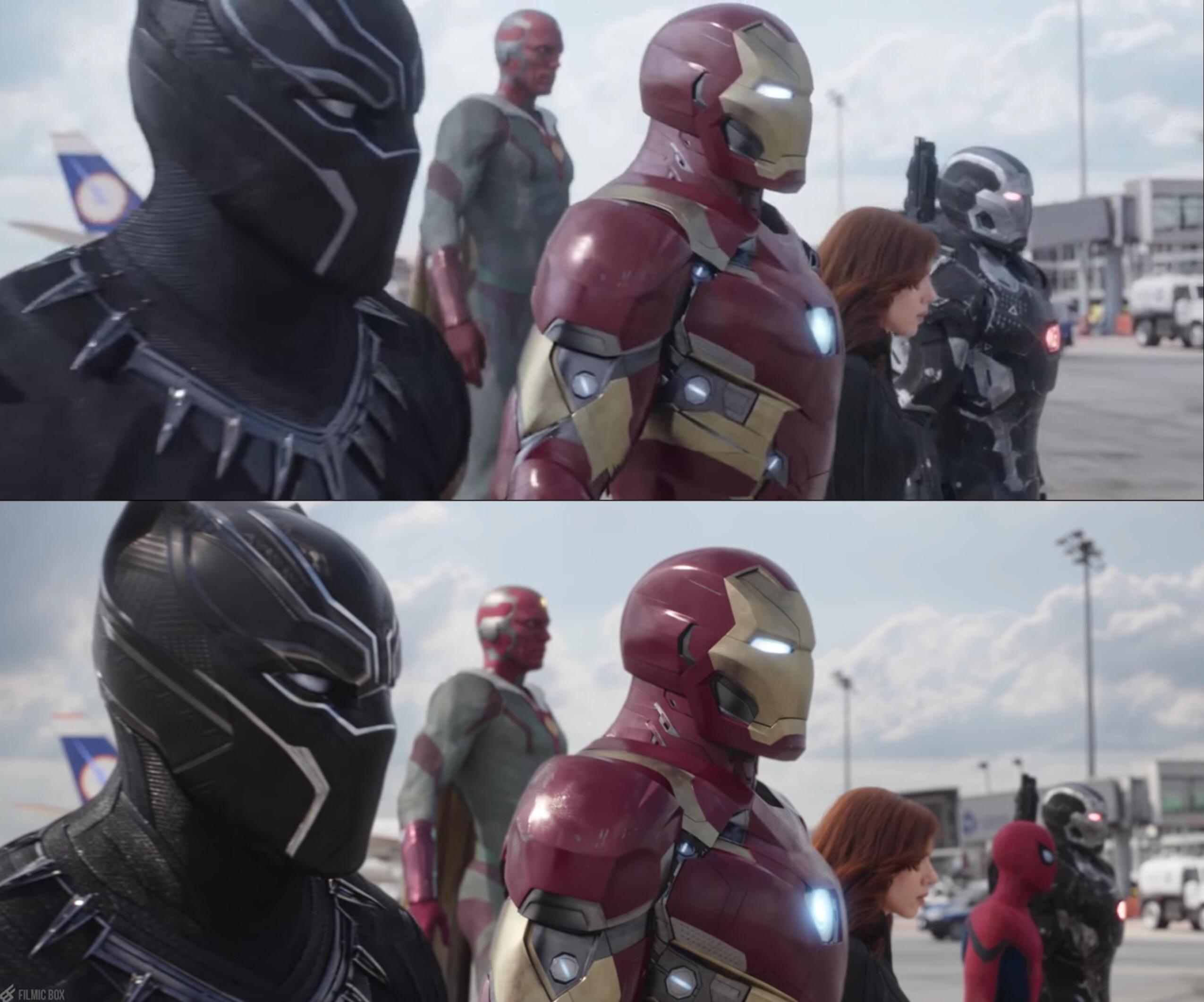 مقایسه صحنه نبرد فرودگاه در تریلر و نسخه اکران فیلم Captain America: Civil War