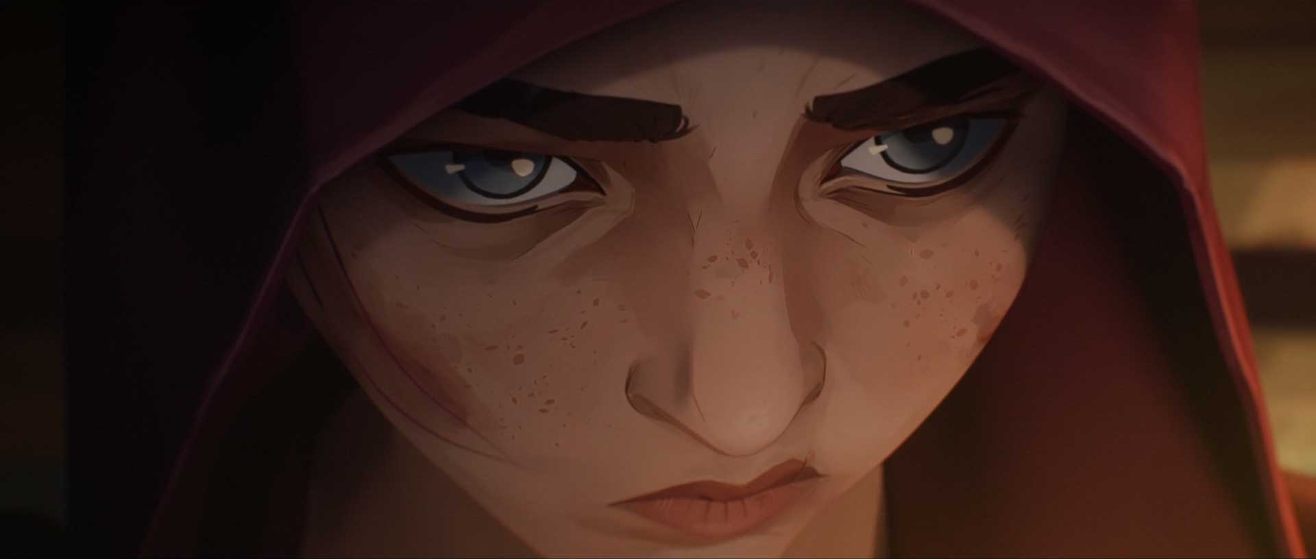 انیمیشن Arcane نتفلیکس و چهره وای در سنین نوجوانی زیر کلاه هودی