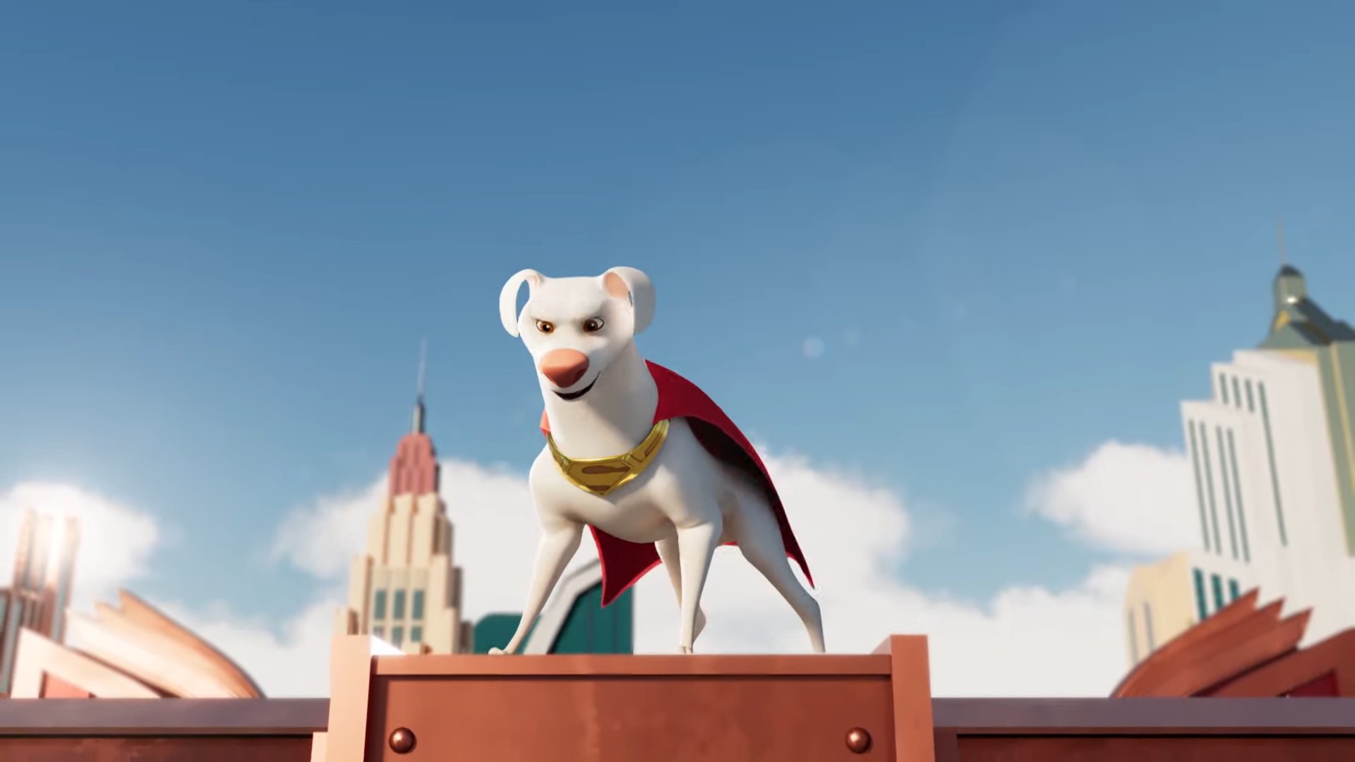 کریپتو روی پشت بام در انیمیشن DC League of Super-Pets