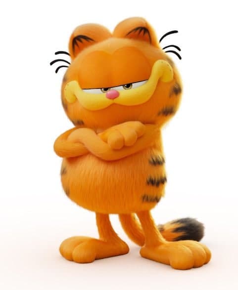 ظاهر گارفیلد با صداپیشگی کریس پرت در انیمیشن Garfield