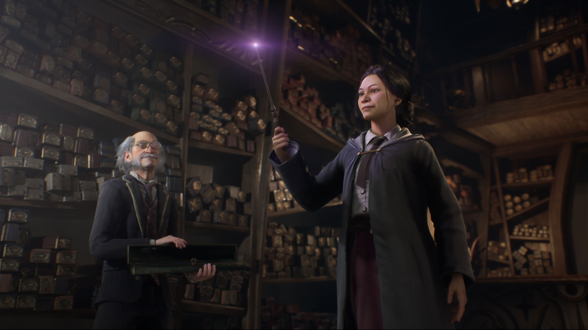 مغازه چوب‌دستی‌فروشی اولی‌وندر در بازی Hogwarts Legacy