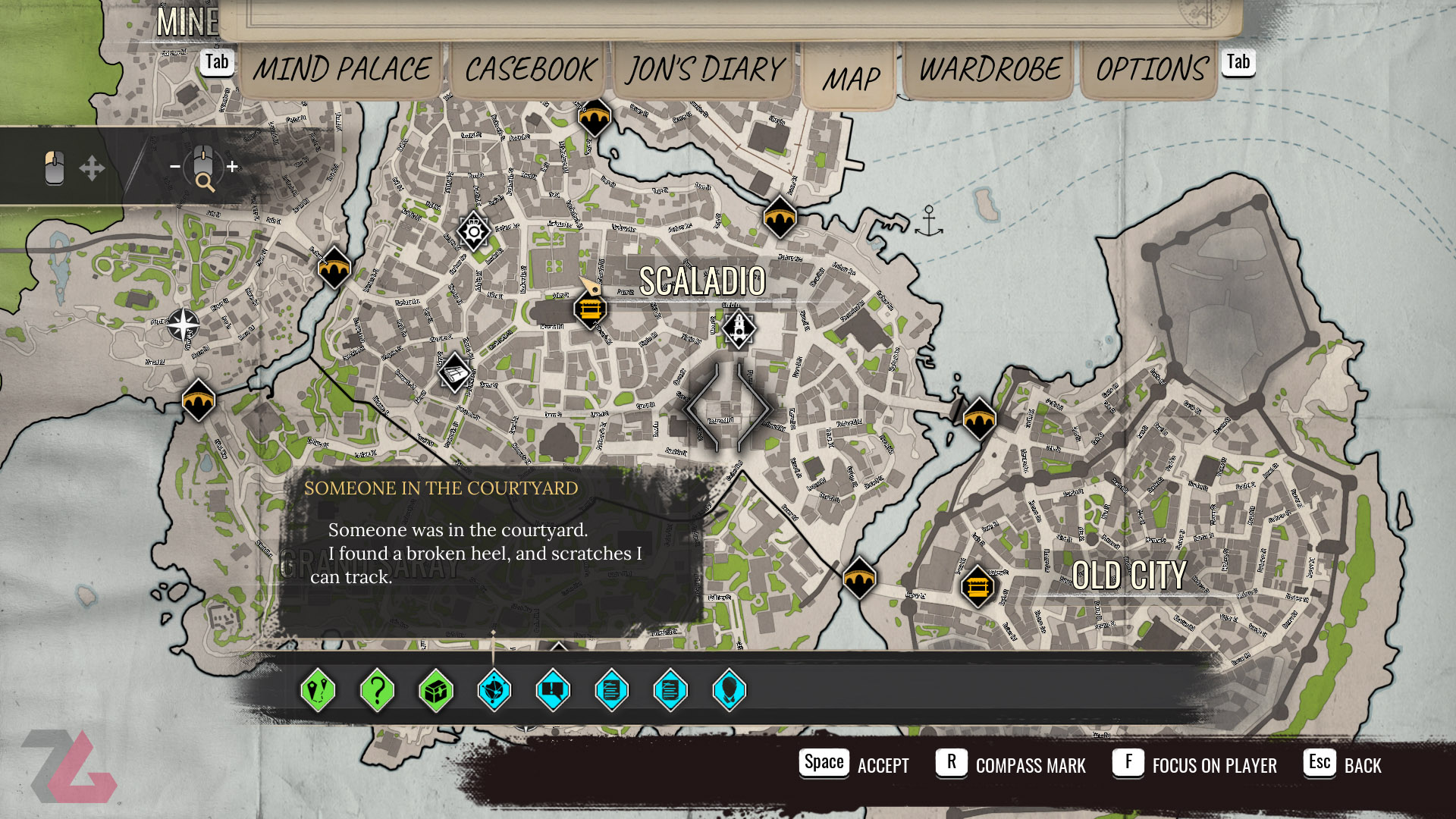 نقشه جهان بازی Sherlock Holmes Chapter One