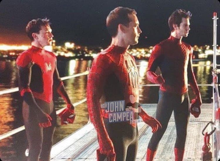 نسخه توبی مگوایر، اندرو گارفیلد و تام هالند مرد عنکبوتی در فیلم Spider-Man: No Way Home