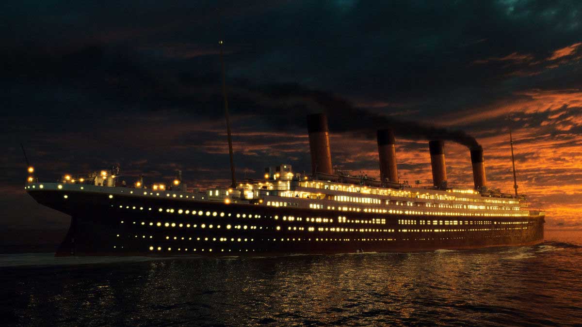 کشتی عظیم تایتانیک در فیلم Titanic جیمز کامرون