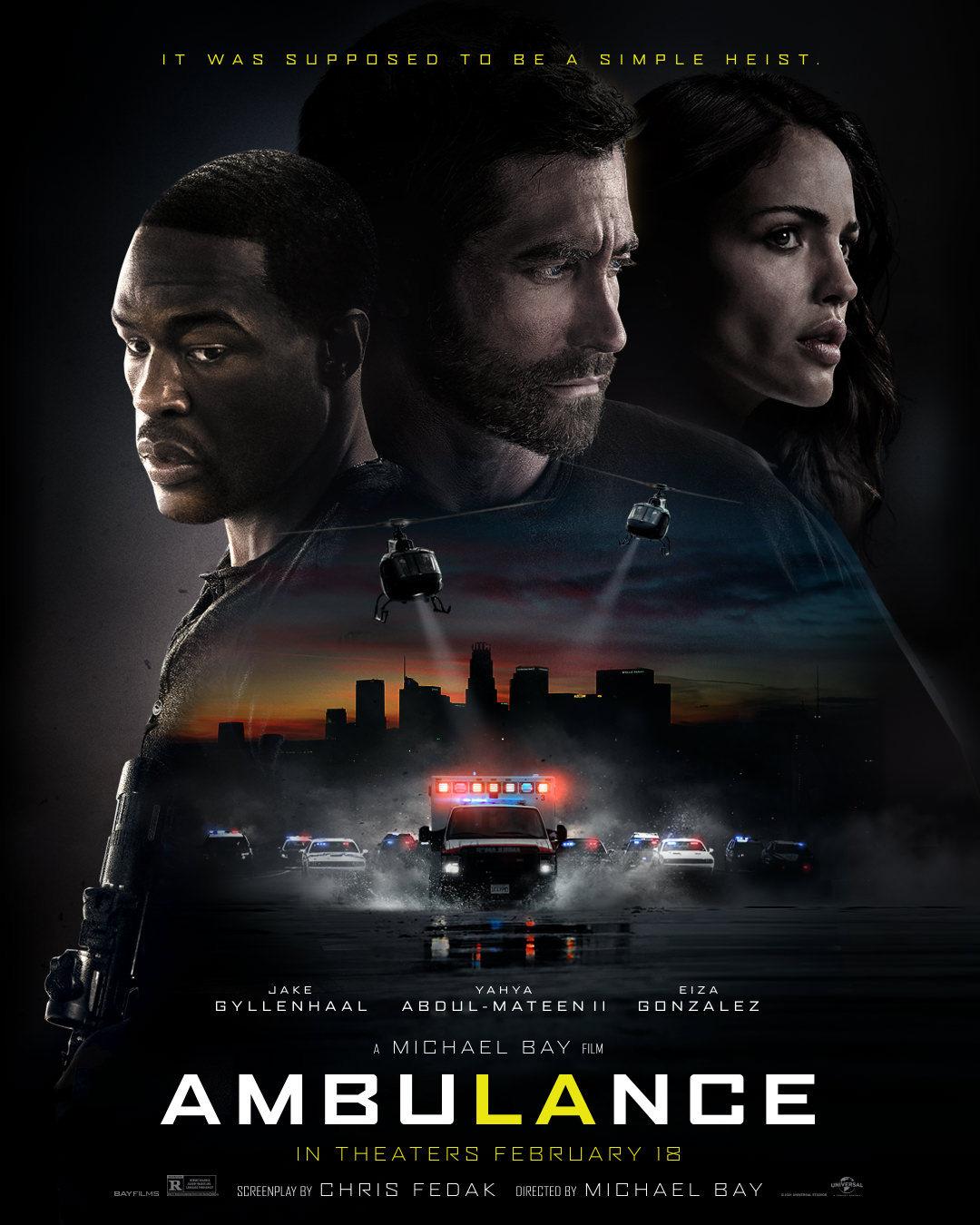 پوستر فیلم Ambulance به کارگردانی مایکل بی