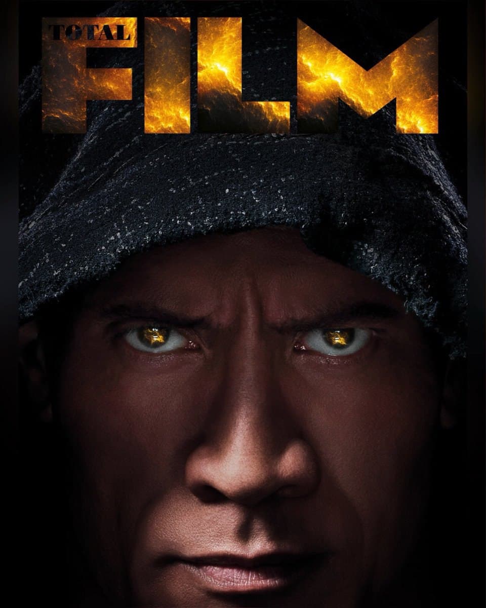 دواین جانسون در نقش بلک ادم در تصویر روی جلد مجله توتال فیلم از فیلم Black Adam