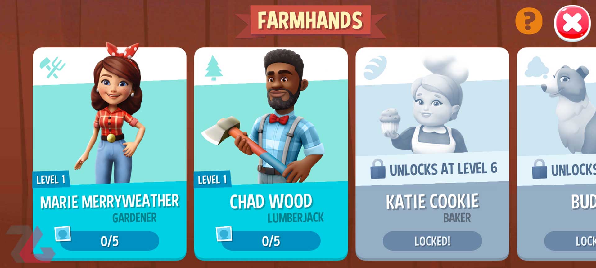 انتخاب شخصیت‌های مختلف در Farm Ville 3