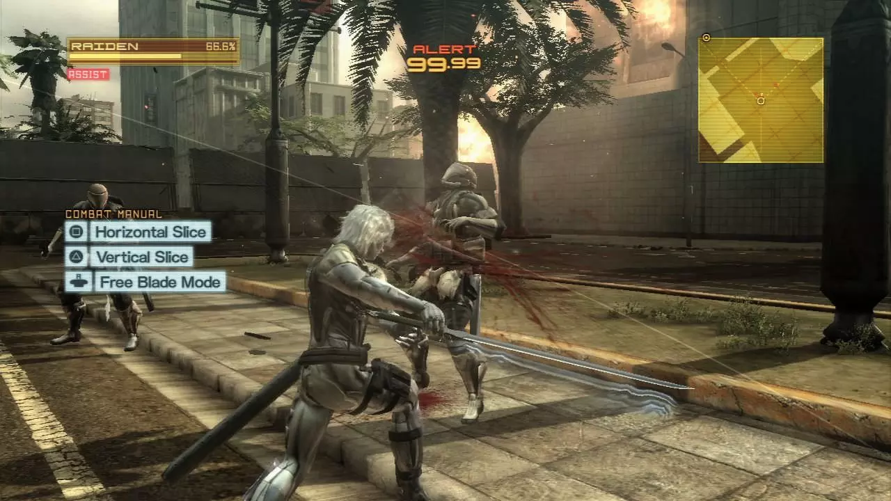 مبارزه با دشمن در بازی Metal Gear Rising: Revengeance
