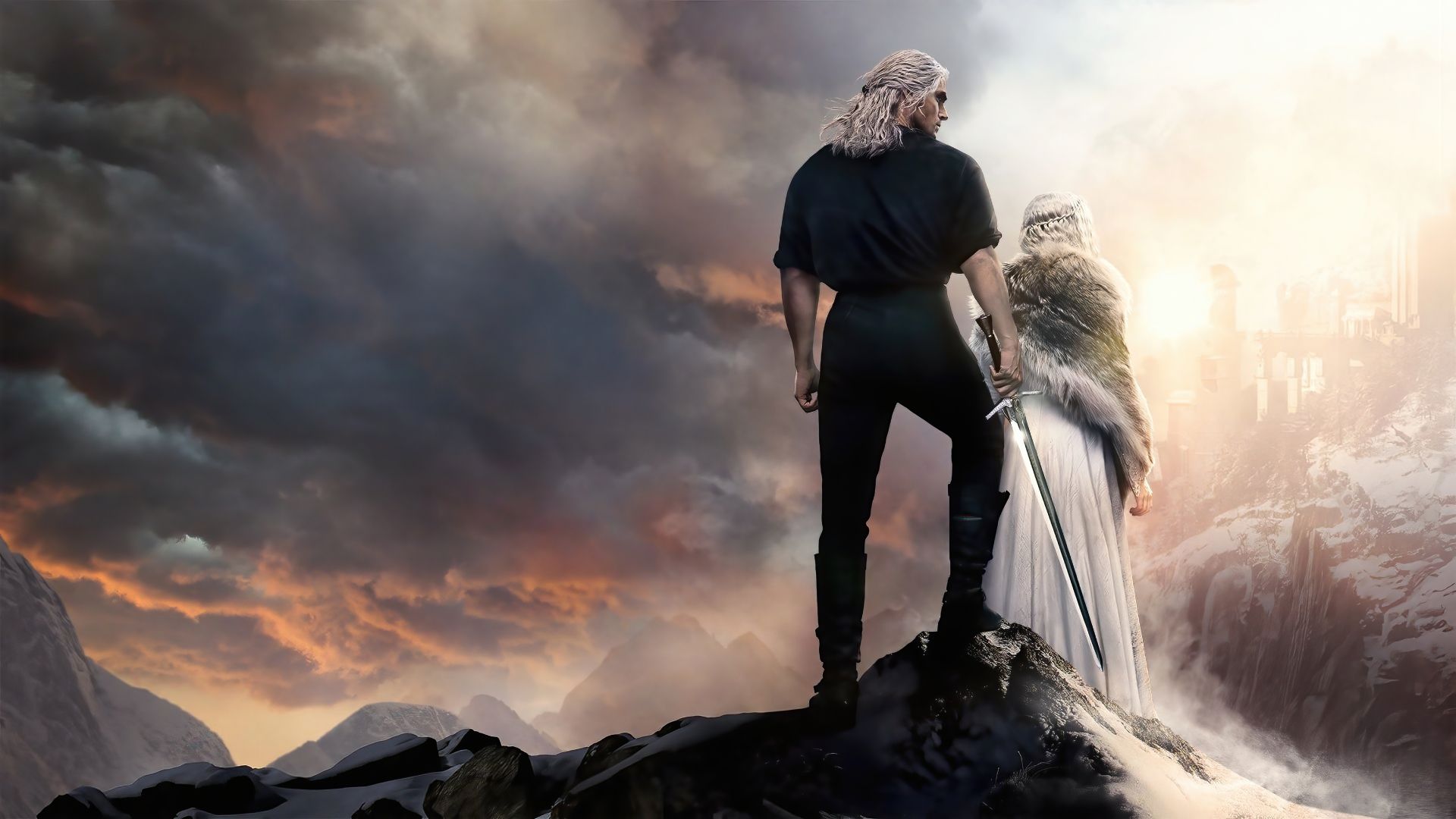 گرالت و سیری در پوستر فصل دوم سریال The Witcher