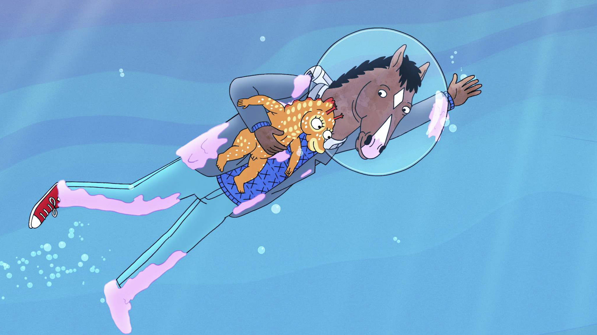 بوجک بچه اسب آبی را نجات می‌دهد  بوجک هورسمن