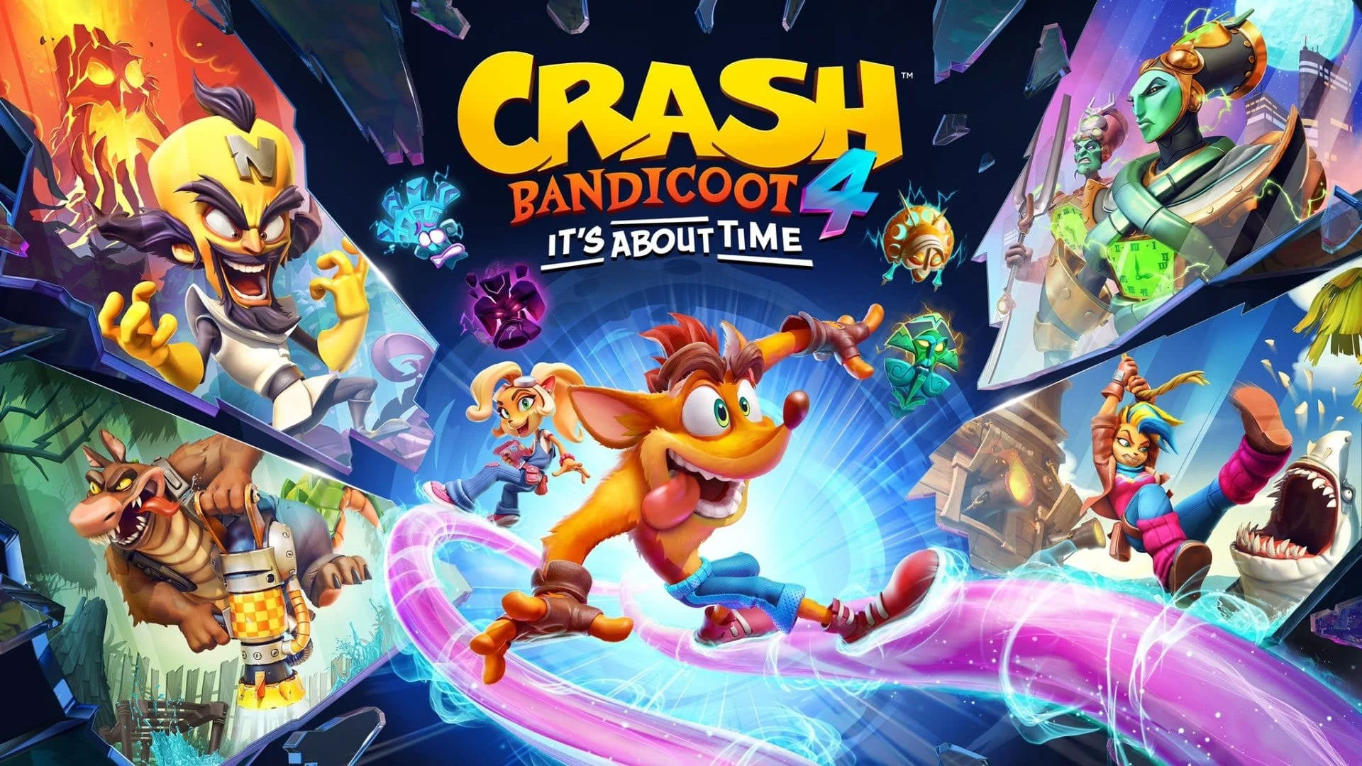 کرش و سایر شخصیت‌های Crash Bandicoot 4