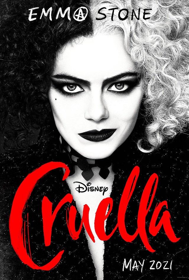 اما استون در نقش کروئلا در پوستر جدید فیلم Cruella 