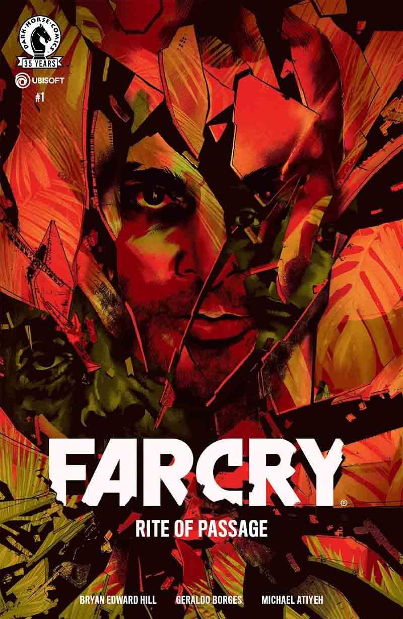 واس مونتنگرو از بازی Far Cry 3 روی جلد قسمت اول سری کتاب کمیک Far Cry: Rite of Passage 