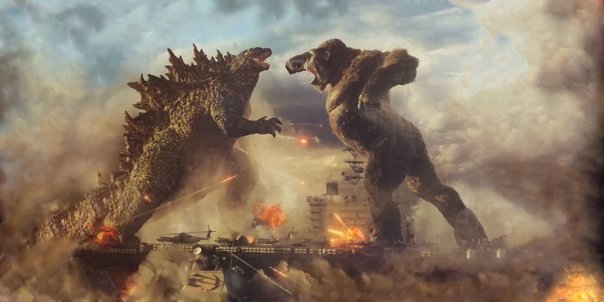 نبرد گودزیلا و کینگ کونگ در فیلم Godzila vs King Kong