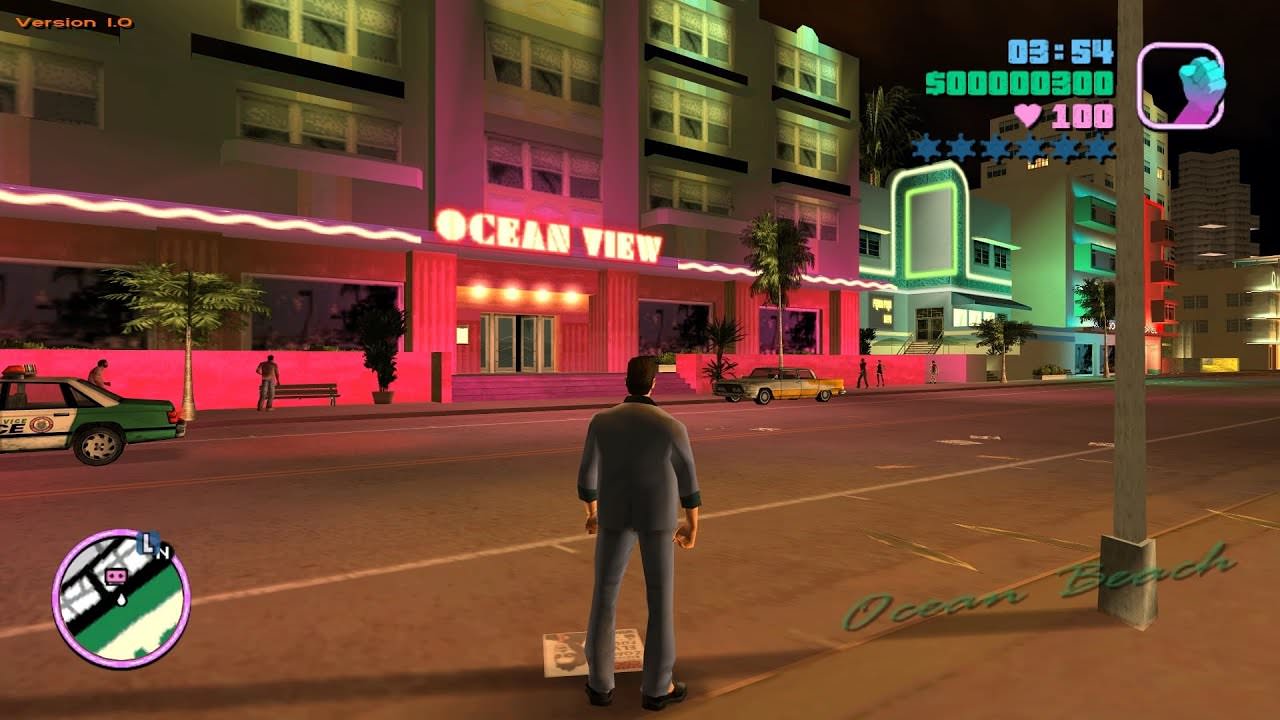 نمایی از گیم پلی بازی GTA Vice City