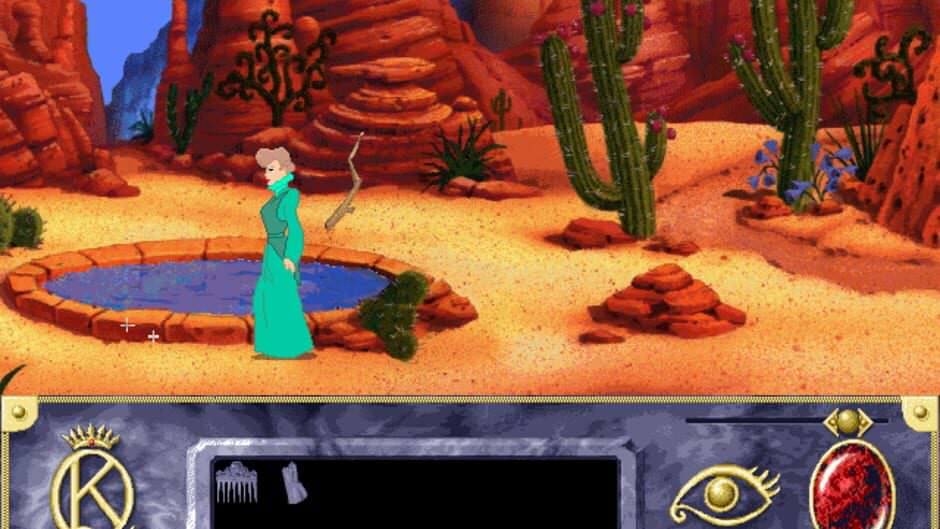 محیط کویری و تجهیزات بازی ماجراجویی King’s Quest VII: The Princeless Bride