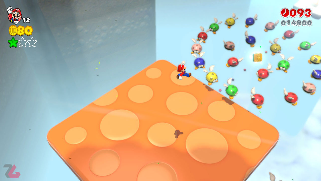 پرش روی پلتفرم‌ها در Super Mario 3D World