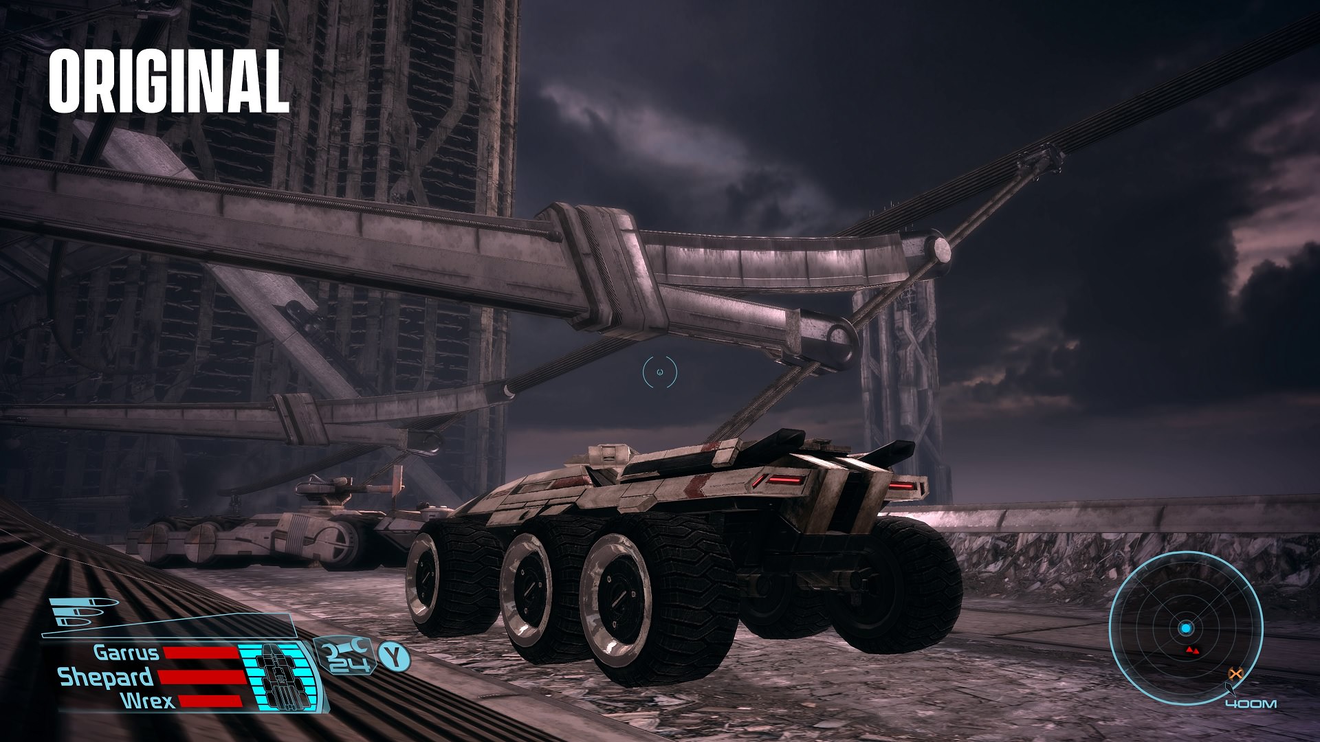 بخشی از محیط نسخه اصلی بازی Mass Effect 1