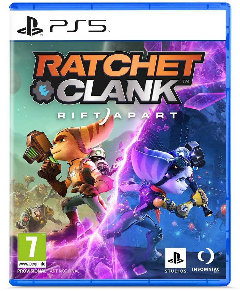 باکس آرت بازی Ratchet & Clank: Rift Apart با نمایش شخصیت های قدیمی و جدید در جهان های موازی