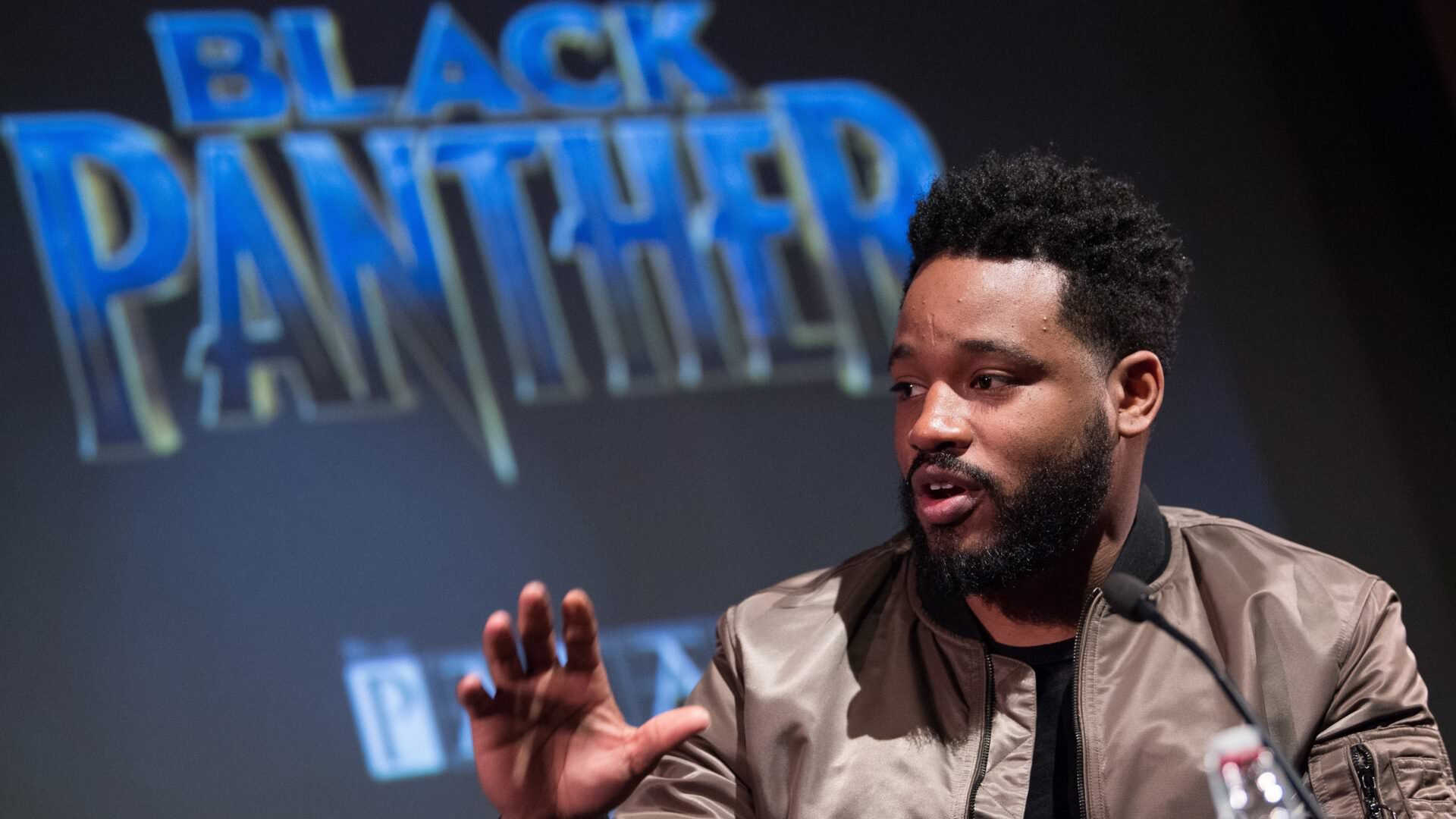 رایان کوگلر در نشست مطبوعاتی فیلم Black Panther
